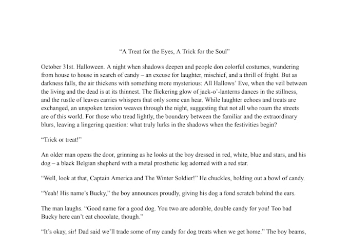 write original short stories or narratives